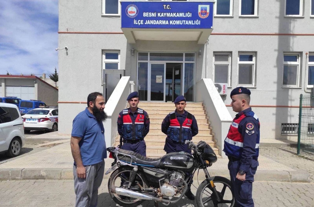 Besni'de motosiklet hırsızlığına 1 gözaltı