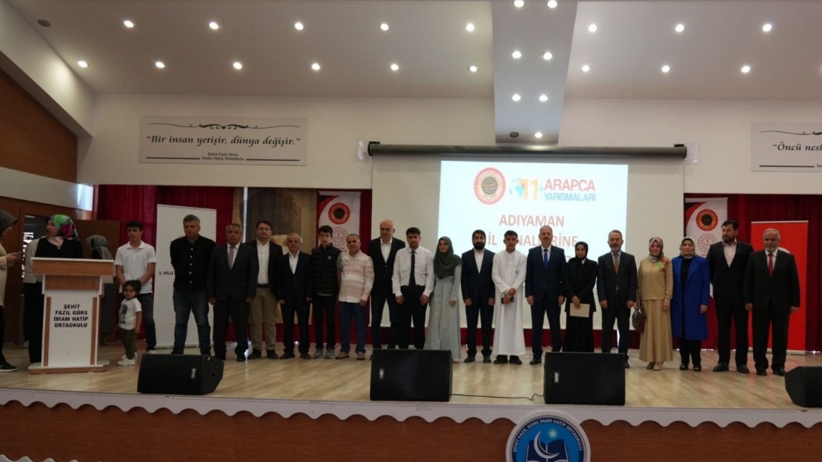 Arapça Bilgi ve Etkinlik Yarışması’nda 3 birincilik Kahta'ya
