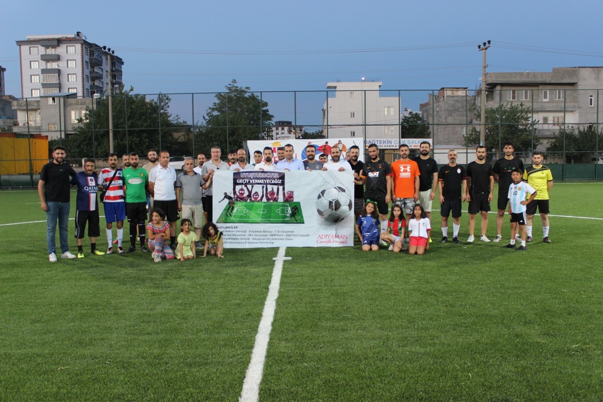 'Uyuşturucuya Geçit Vermeyeceğiz', futbol turnuvası başladı  - Videolu Haber
