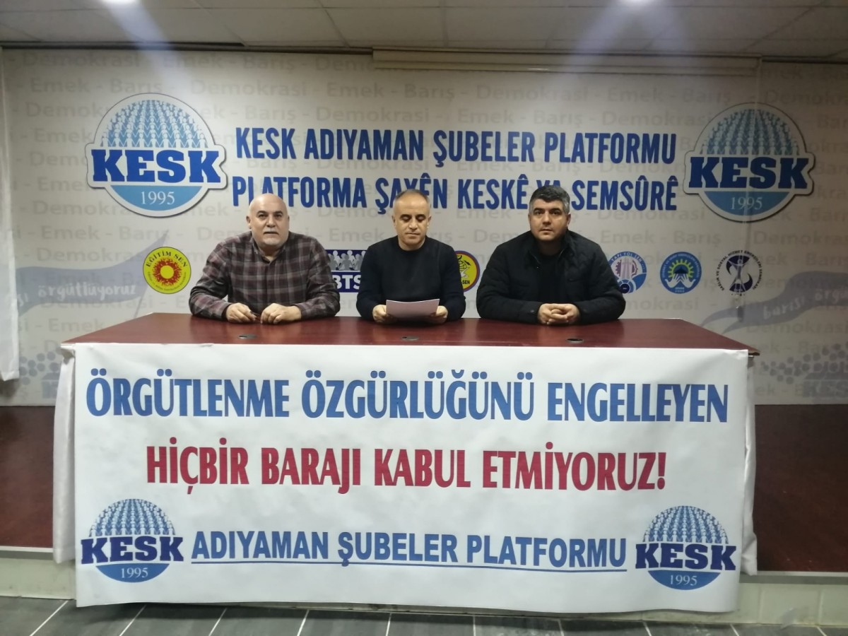 KESK Platform üyelerinden torba yasasına tepki